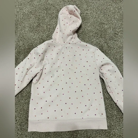 Cat & Jack Light Pink Heart Hoodie - Picture 8 of 10